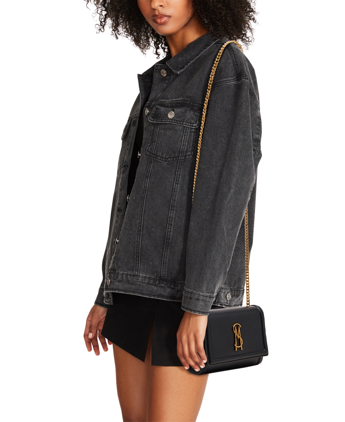 Steve Madden Blarisa-l Mini Convertible Shoulder Bag In Black