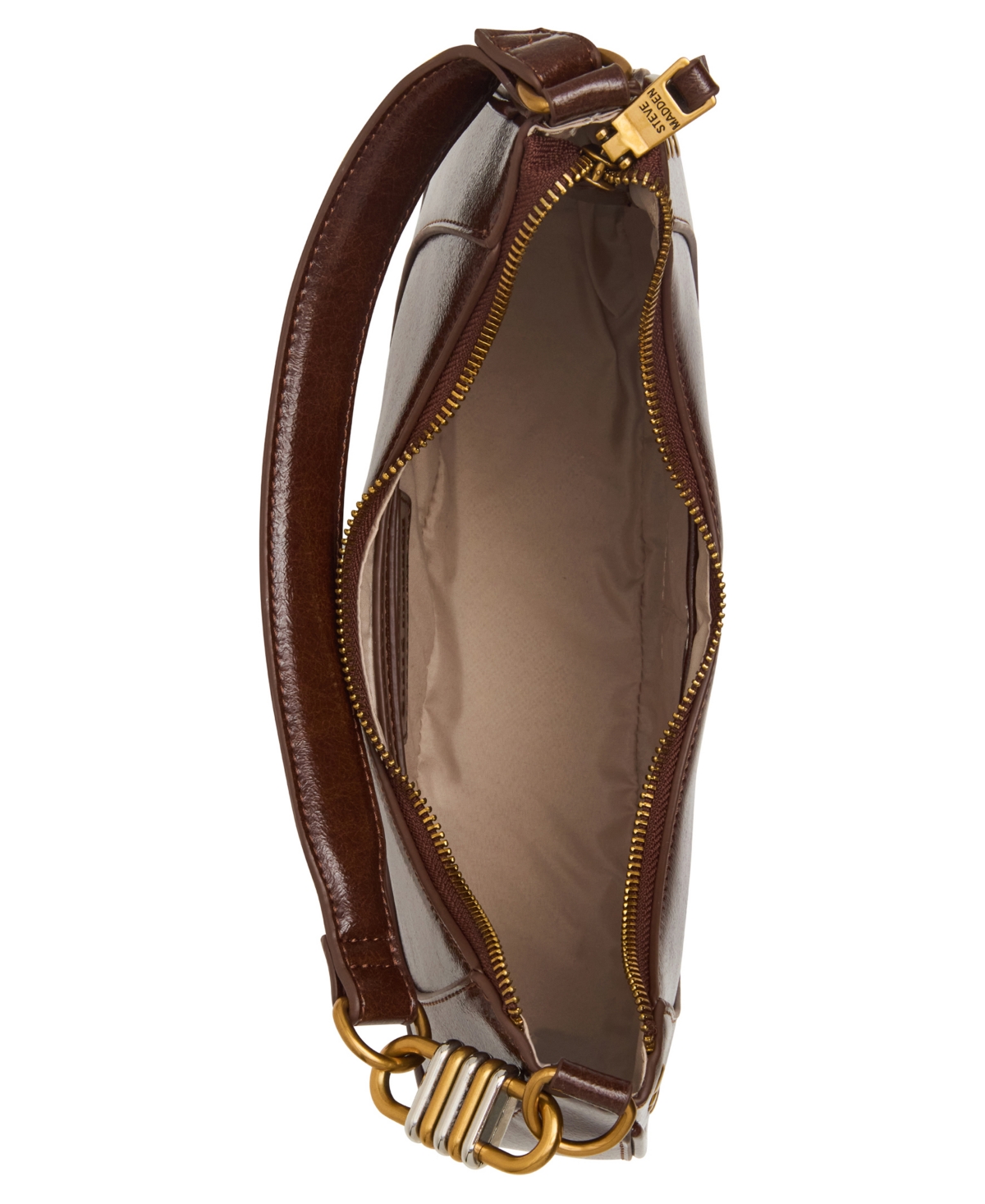 Steve Madden Bliamm Studded Mini Shoulder Bag In Brown