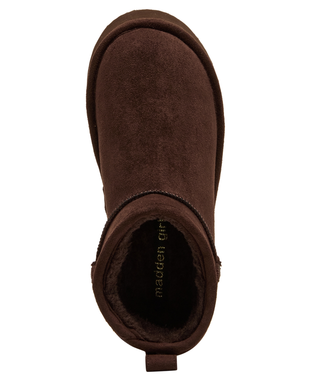 Madden Girl Women's Brave Cozy Mini Platform Booties In Brown