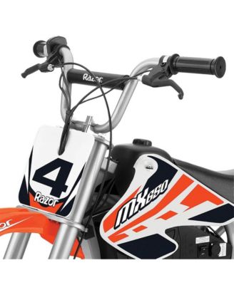 MX650 Dirt Rocket High-Torque Electric Motocross Dirt Bike, 17 MPH, Orange