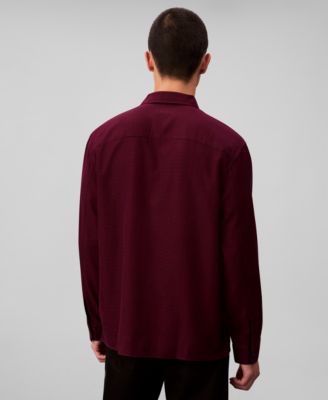 Men's Classic-Fit Yarn-Dyed Houndstooth Shirt