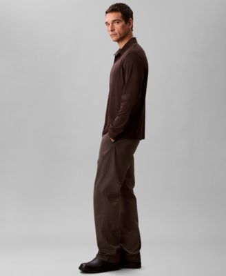 Supima Cotton Long Sleeve Polo Shirt