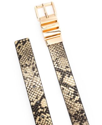 Women's Reversible Snake Pattern Belt