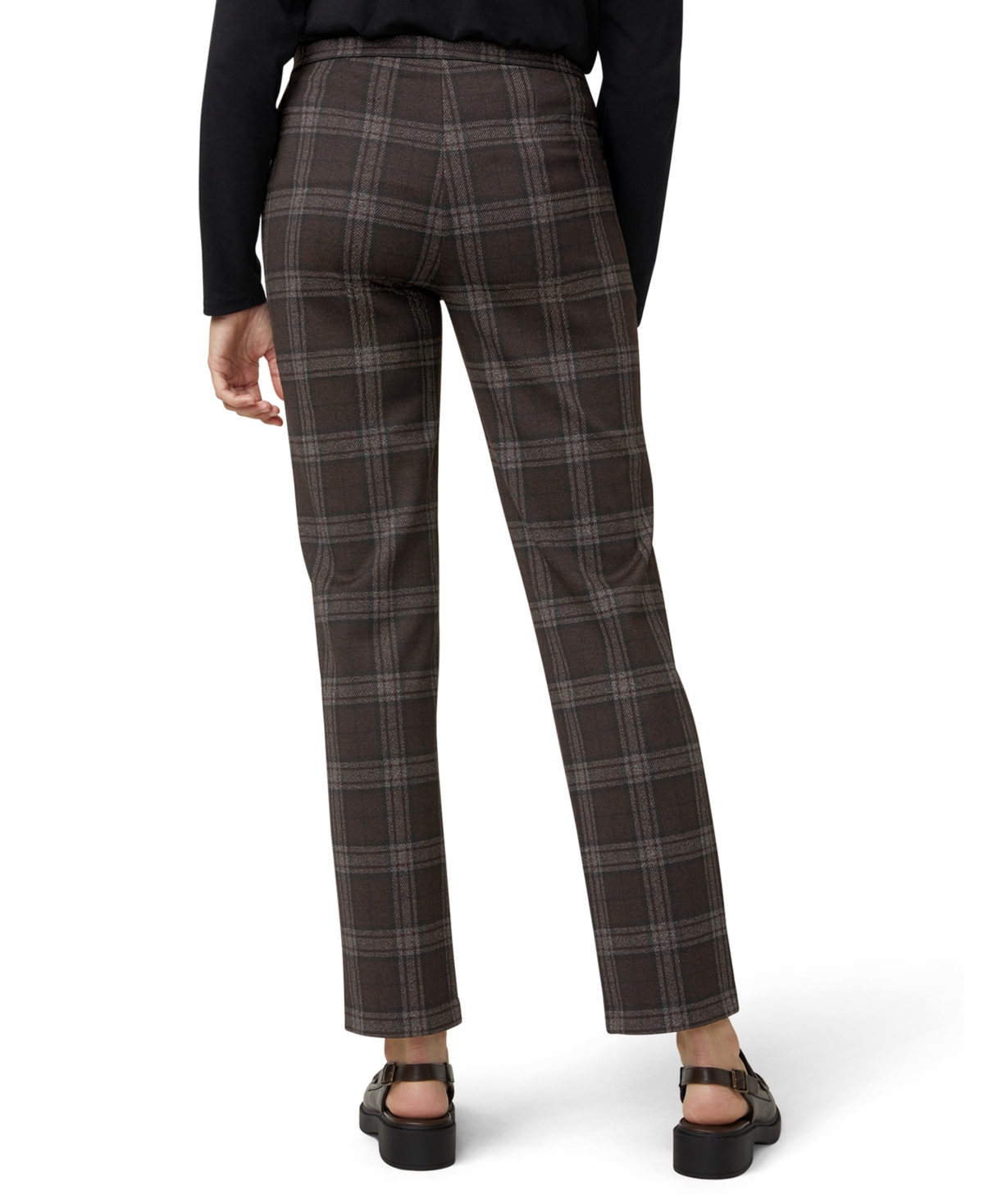 Hue Women's Plaid Pattern Trouser Pants In Brown