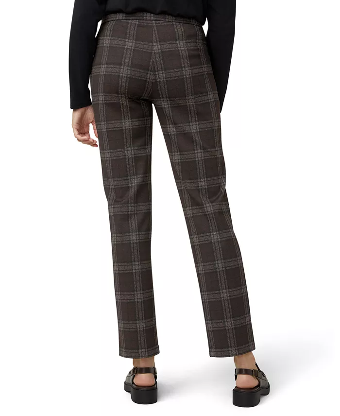 Women's Plaid Pattern Trouser Pants - thumbnail 4