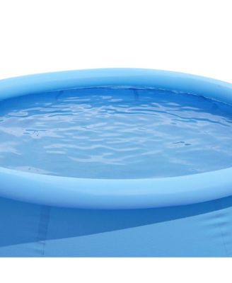8 Ft x 25" Prompt Set Inflatable Outdoor Backyard Swimming Pool, Blue