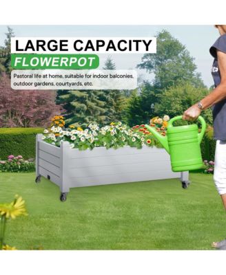 Amitiel Raised Garden Bed with Wheels