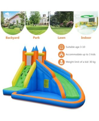 Kids Inflatable Water Slide Bounce House with Carry Bag & 480W Blower