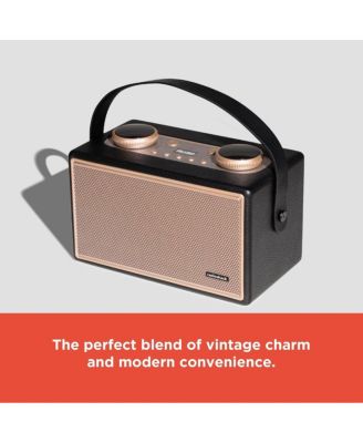 80W Gold Bluetooth Retro Speaker with Microphone Input Type C Charging Cable With Vintage Charm and Modern Sound  4001973