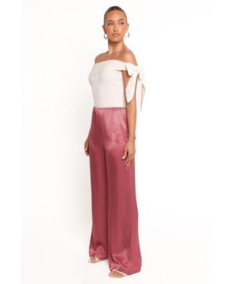 Women's Carissa Satin Wide-Leg Pants
