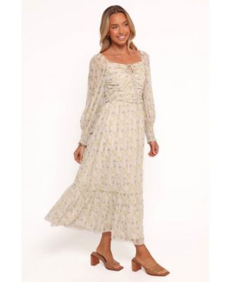 Women's Keziah Long Sleeve Maxi Dress - Yellow Floral