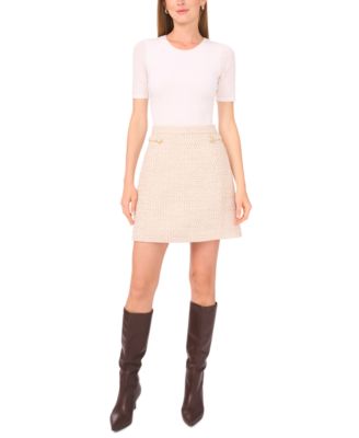 Women's Tweed Mini Skirt