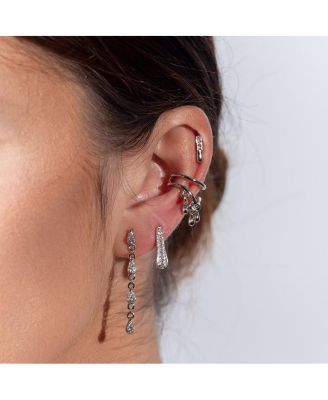 Tri Drop Ear Cuff in Gold Vermeil