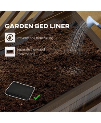 Outsunny Raised Garden Bed with Trellis