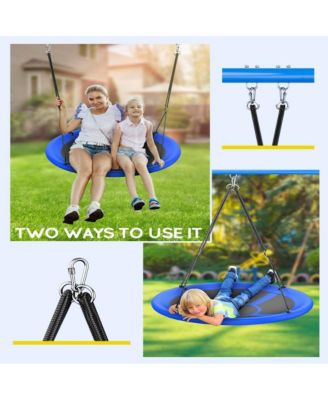 43" Saucer Swing (Kids & Adults): 700lbs Capacity, Waterproof, Adjustable Hanging Straps – Backyard/Indoor/Outdoor.