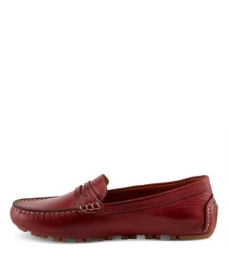 Audette Leather Moccasins with Removable Insole and Penny Keeper