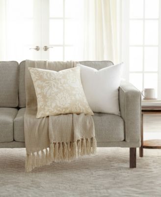 Cotton Slub 2-Pack Decorative Pillows, 20" x 20"