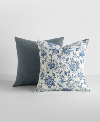 Cotton Slub 2-Pack Decorative Pillows, 20" x 20"