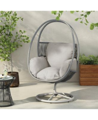 - Contemporary Reno Outdoor Wicker Swivel Lounge Chair