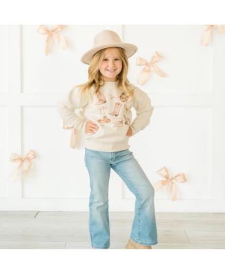 Little and Big Girls Cowgirl Cutie Sweatshirt