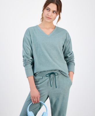 ID Ideology - Women's Brushed Rib V-Neck Sweater