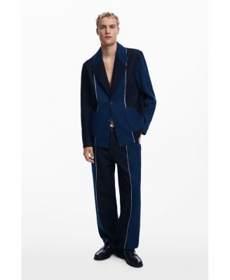 Men's Blazer with combined seams