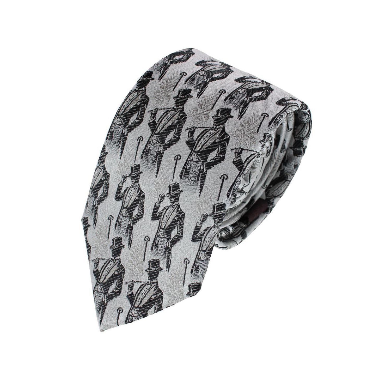 Men's Ambrose Dapper Night Silk Novely Necktie