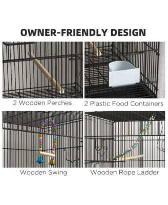 Double Stackable Bird Cage on Wheels w/ Sd for Canaries