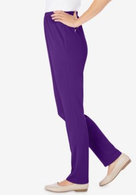 Women's Within Knit Hassle-Free Pull-On Elastic-Waist Pants