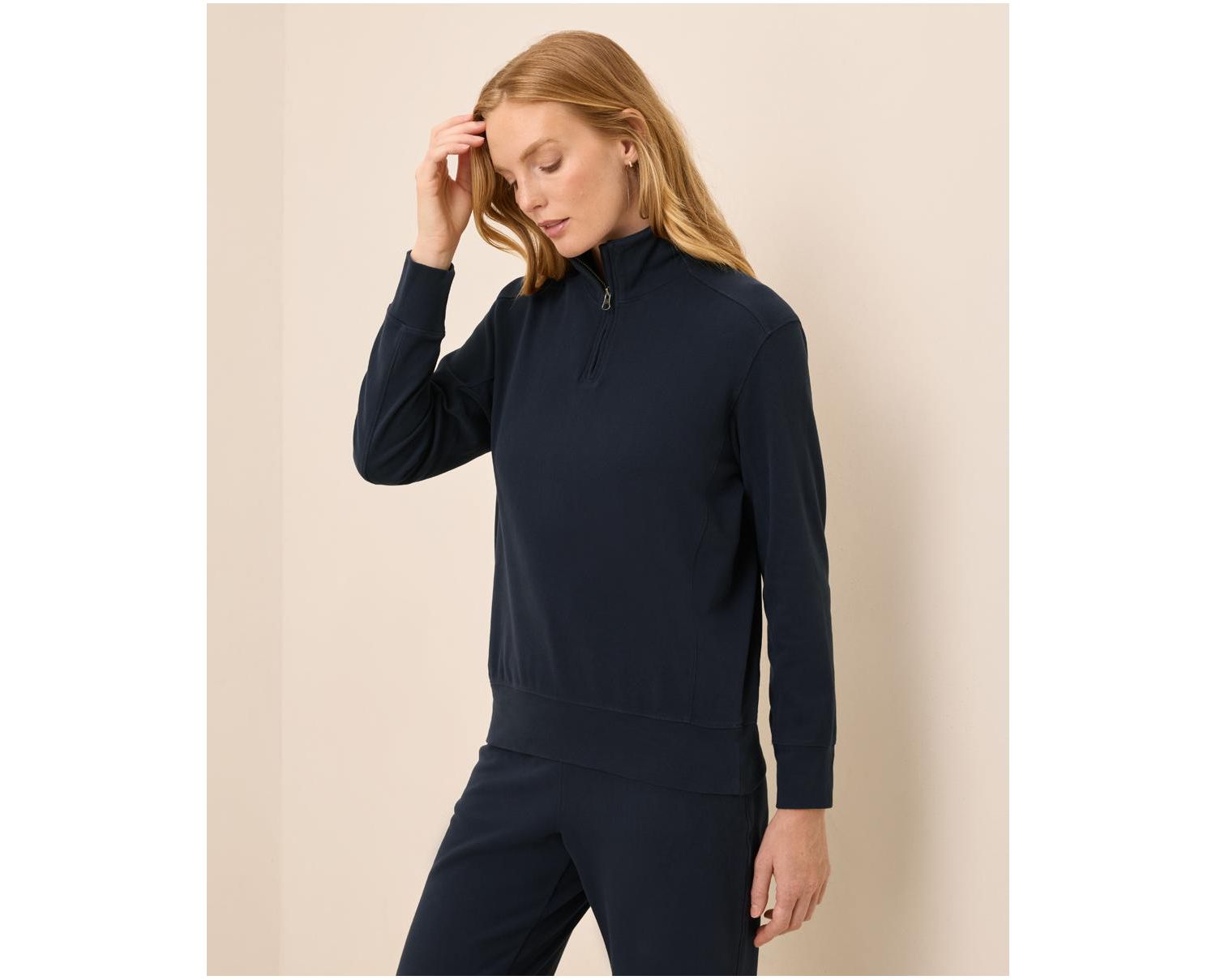 Men's Organic Cotton Roam Travel Quarter Zip