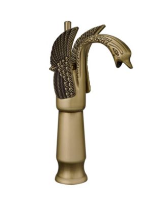 12*12*5 Swan Single Hole Single Handle Bathroom Vessel Sink Faucet With Pop Up Drain