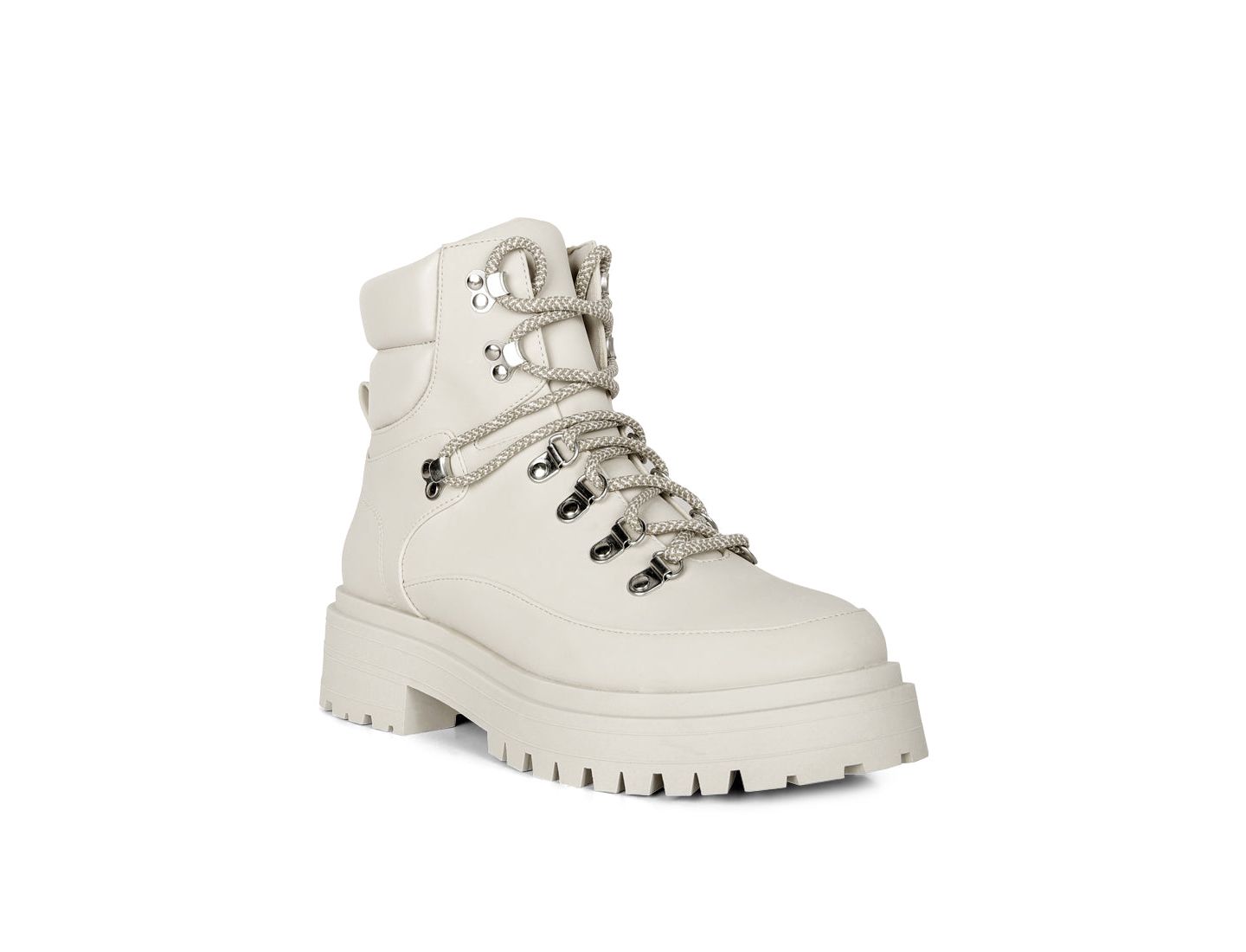 Женские ботинки London Rag Goliath Lace Up Chunky Biker, цвет: Бежевый / Хаки — фото 3