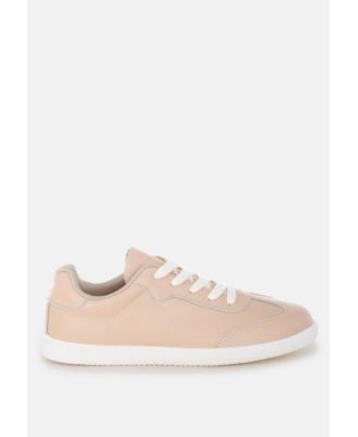 Womens Bostonia Real Leather Casual Sneakers