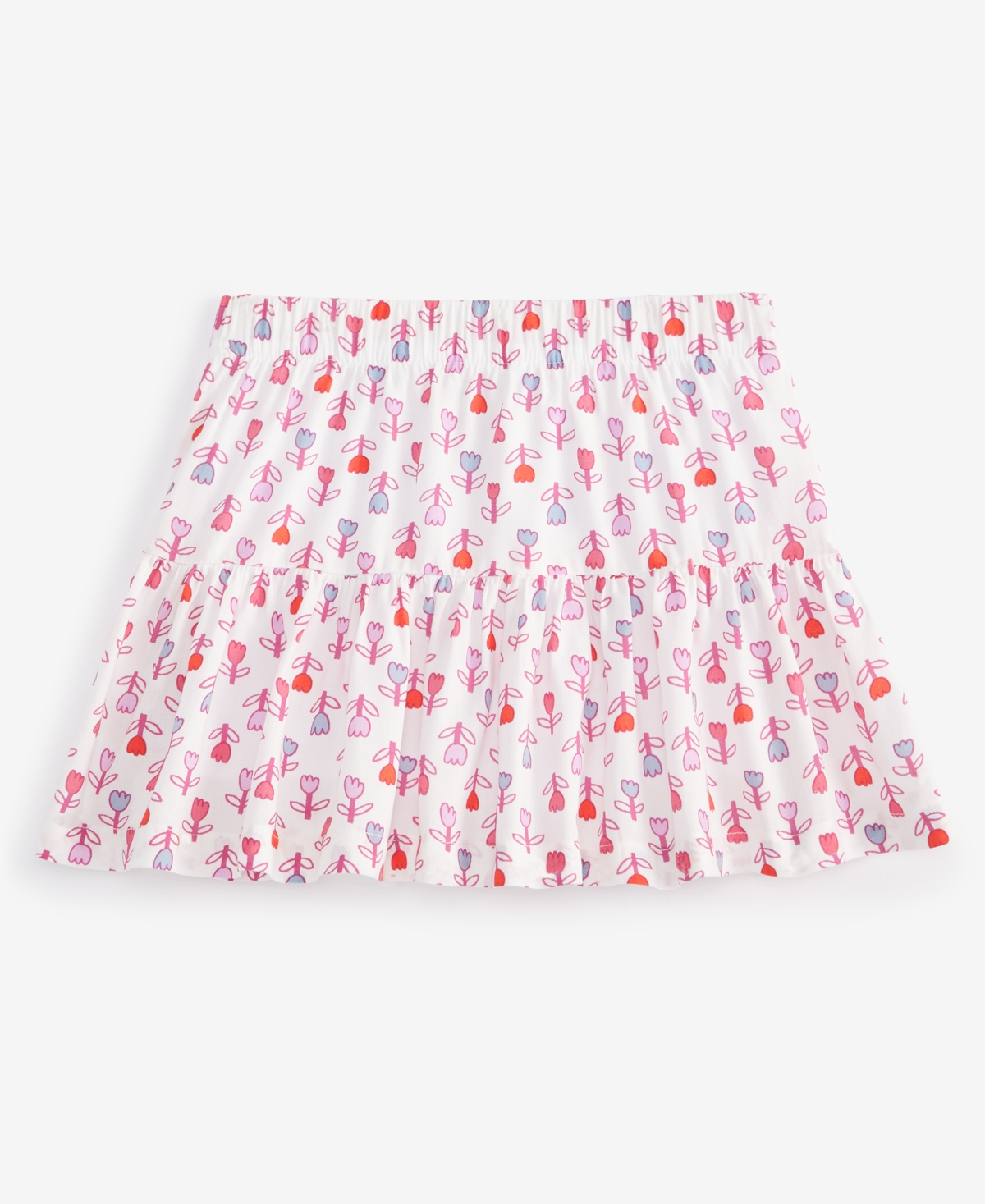 Epic Threads Girls Toddler 2t-4t Tulip Floral-print Skirt In White