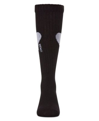 Big Girls Single Heart Logo Knee High Socks