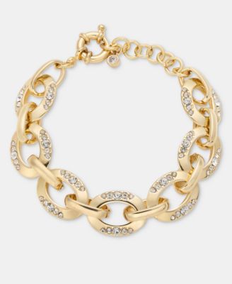 On 34th - Pav&eacute; Oval Link Statement Bracelet