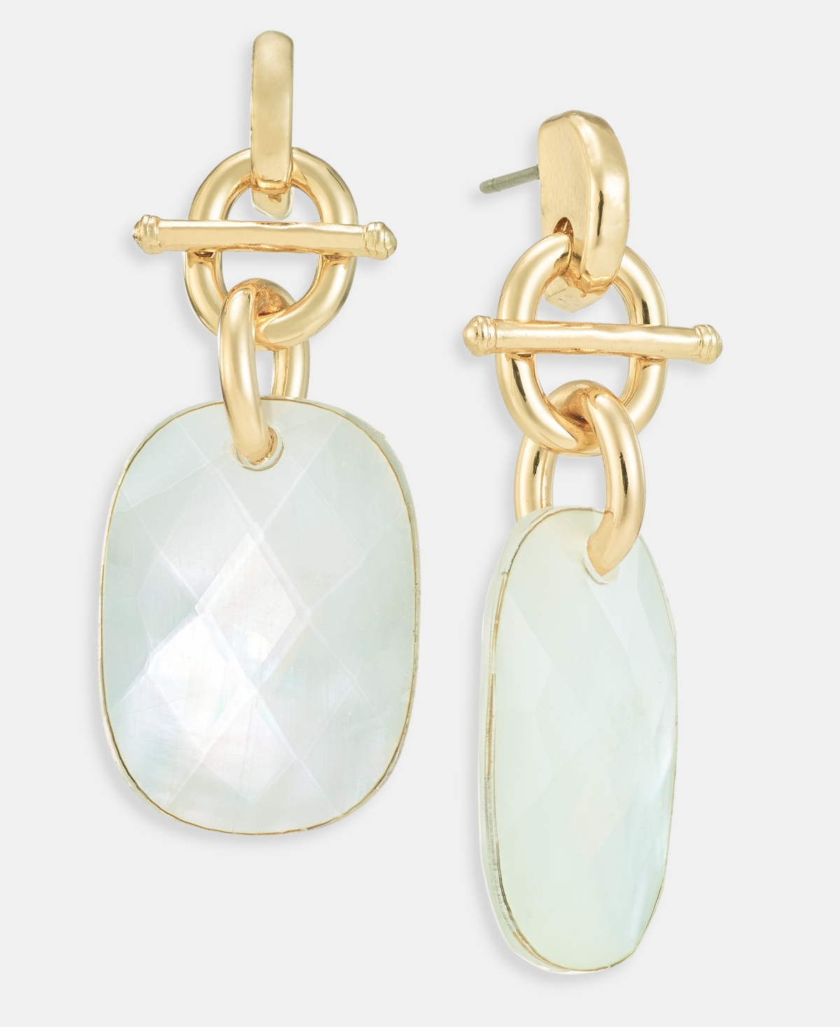 Style & Co Mother-of-pearl Drop Earrings, Macy's Exclusive In White
