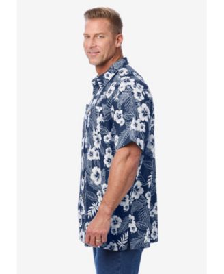 Big & Tall Short-Sleeve Linen Shirt