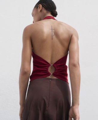 Women's Hoop Detail Knitted Top