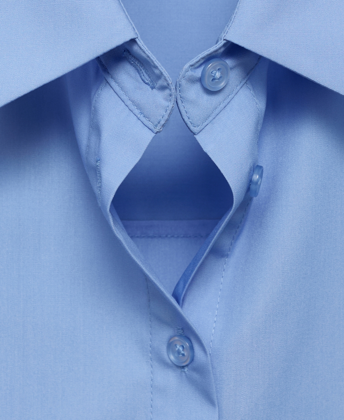 Mango Oversize Button-up Shirt In Blue