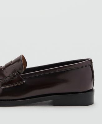 Women's Gathered Leather Moccasins