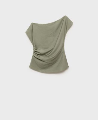 Women's Asymmetrical Collar Modal Blouse