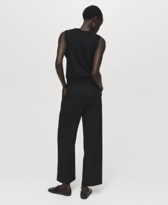 Women's Straight-Fit Pleated Pants