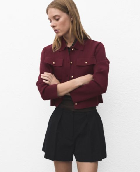 Женские куртки MANGO Women's Pocket Knit Jacket