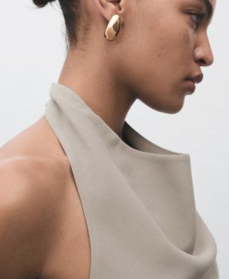 Women's Asymmetrical Open-Back Top