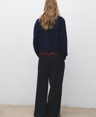 Women's Zip Collar Knitted Sweater