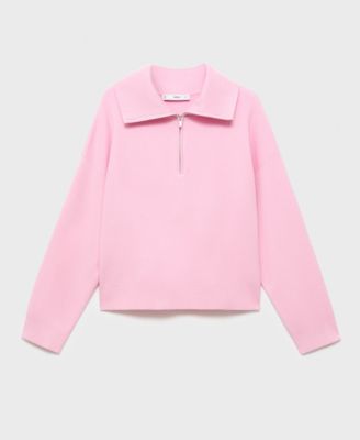 Women's Zip Collar Knitted Sweater