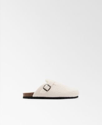 MANGO - Women's Sheepskin-Effect Clogs