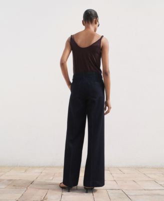 Women's High-Waisted Wide Leg Denim Jeans