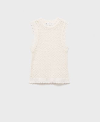 Women's Openwork Knit Top